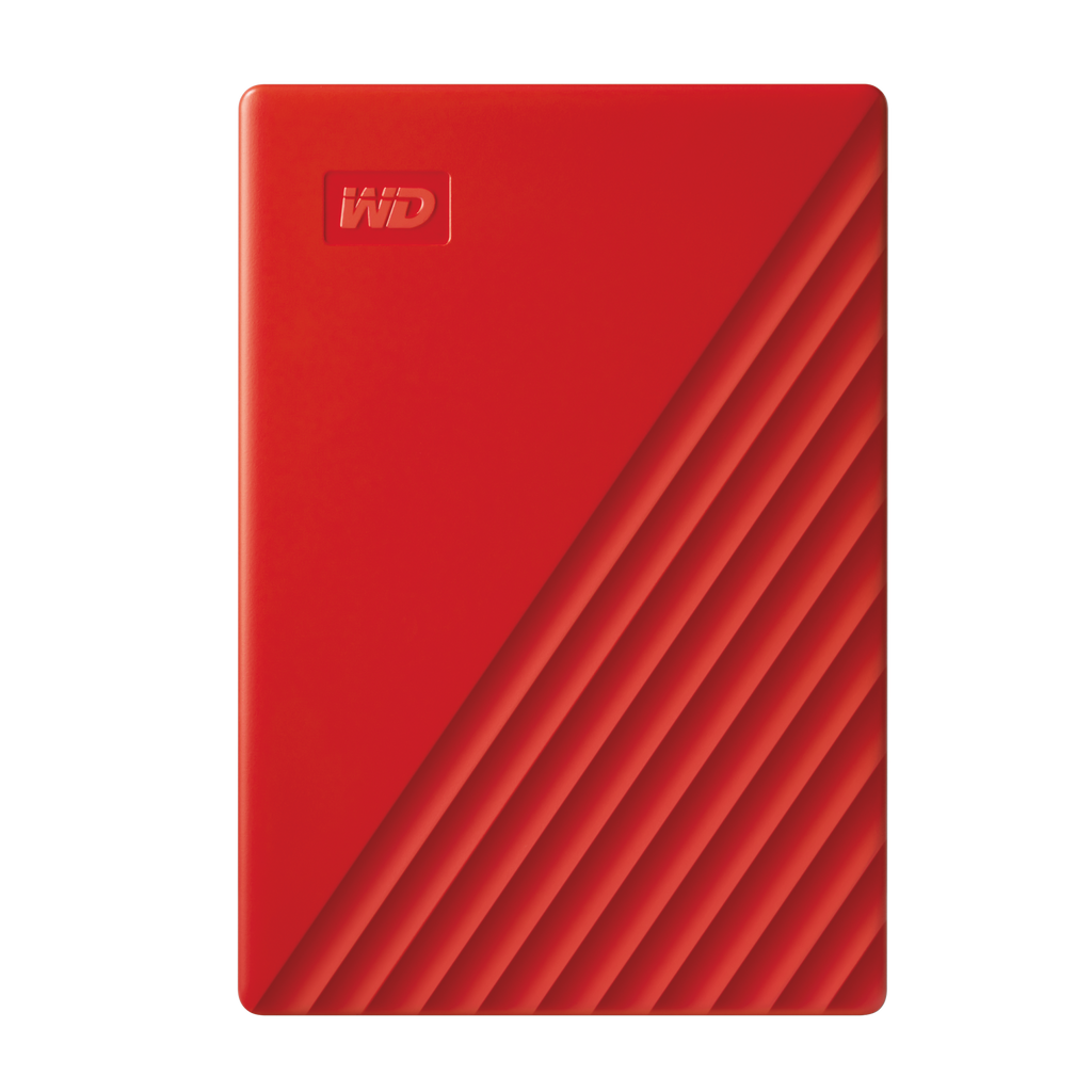 WD® My Passport® Portable Hard Drive (Red)