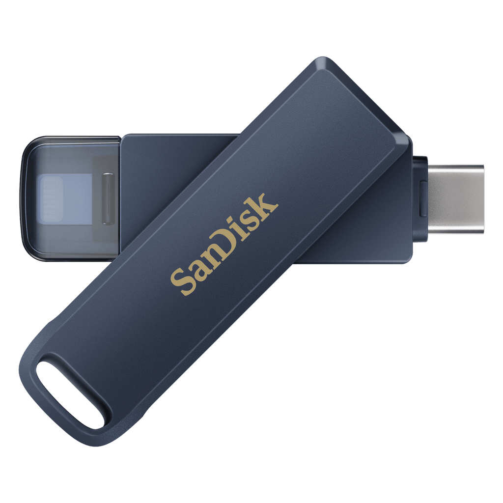 SanDisk Phone Drive USB Flash Drive for iPhone, Lightning and USB Type-C (SDIXD0N) - Metallic Sky